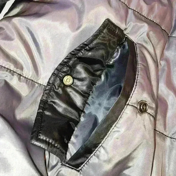 Bar III Light Vest Bomber Jacket Mens 2XL Black Grey (15J112) - Picture 3 of 4